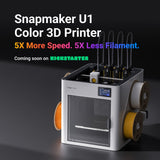 Snapmaker U1 color 3D printer launching on Kickstarter: Save 5X more on speed and filament usage.